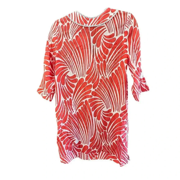 KATE SPADE Gwen Tunic / Dress / Swim Coverup Size XS silk linen - Picture 6 of 6